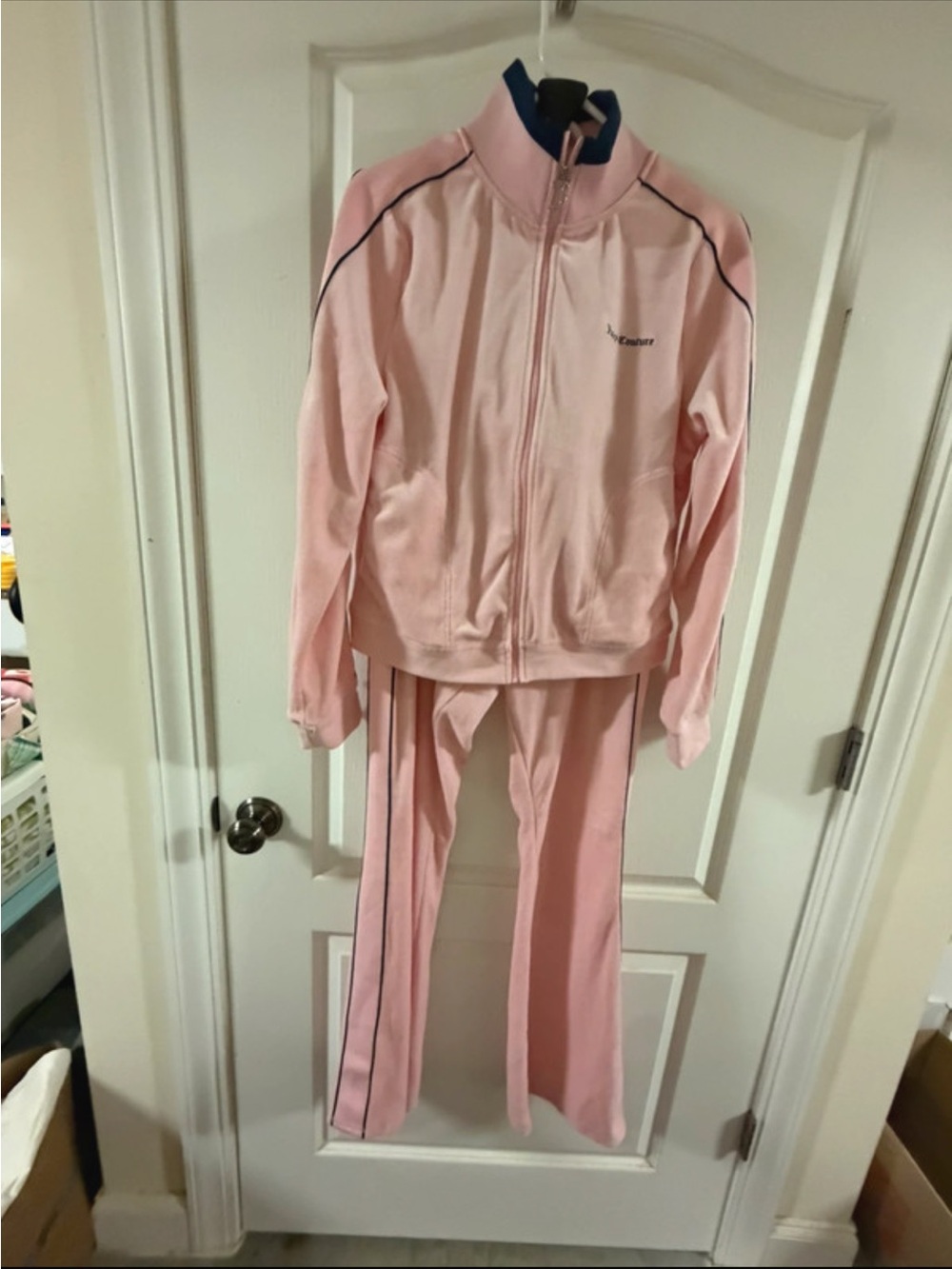 Juicy Couture Light Pink Track Jacket and Joggers Set